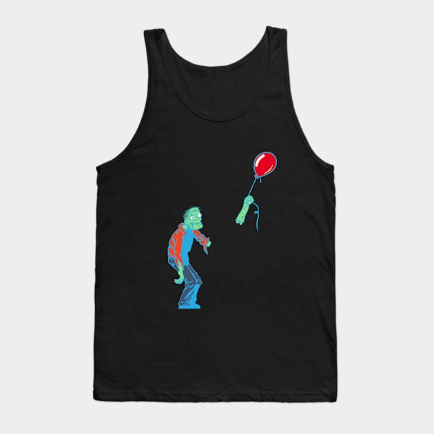 Zombie...Help I Lost my Balloon Tank Top by ODT